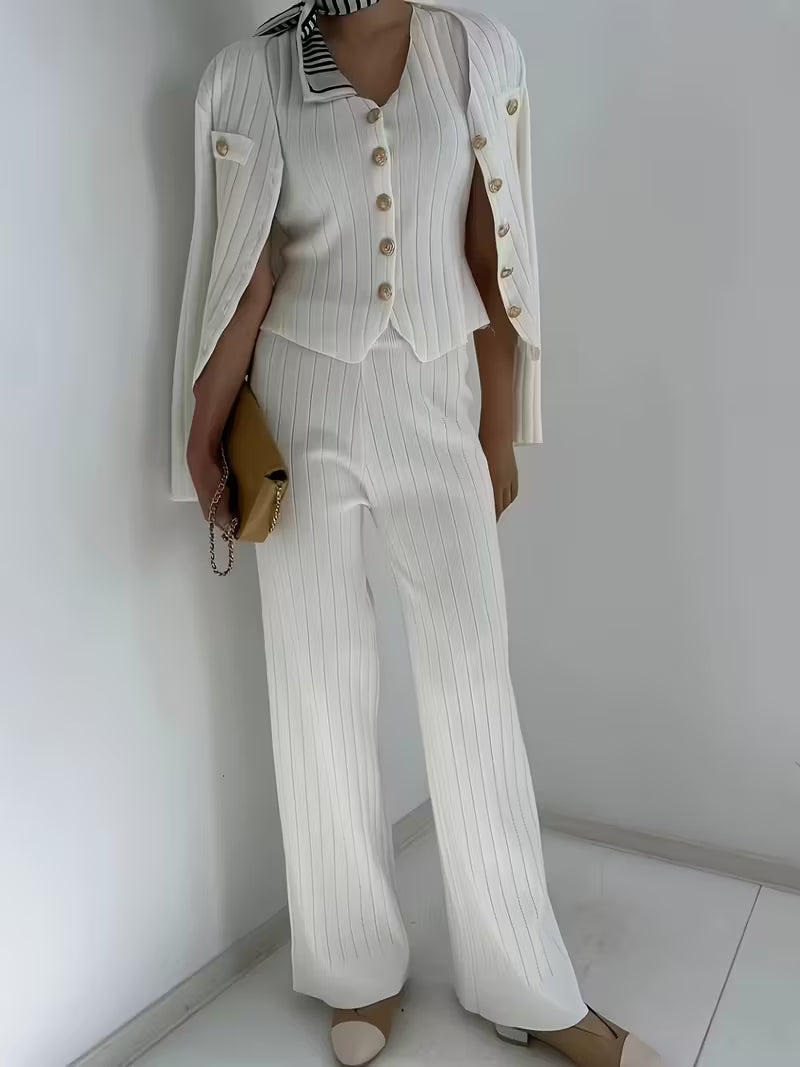 Snow White Three-Piece Outfit for Women Fancy Co-ord Set