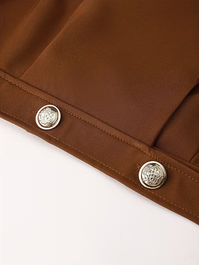 Cocoa Bloom Three-Piece Outfit for Women Fancy Co-ord Set