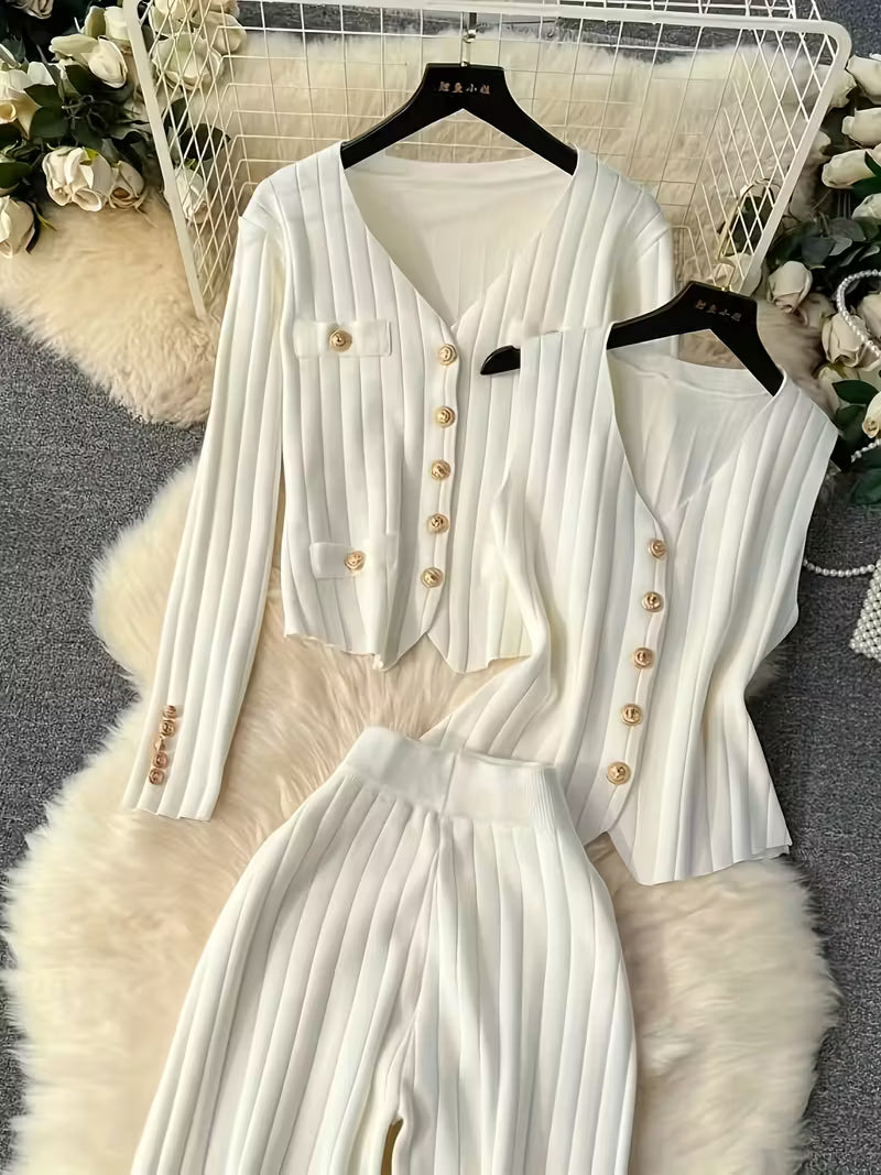 Snow White Three-Piece Outfit for Women Fancy Co-ord Set