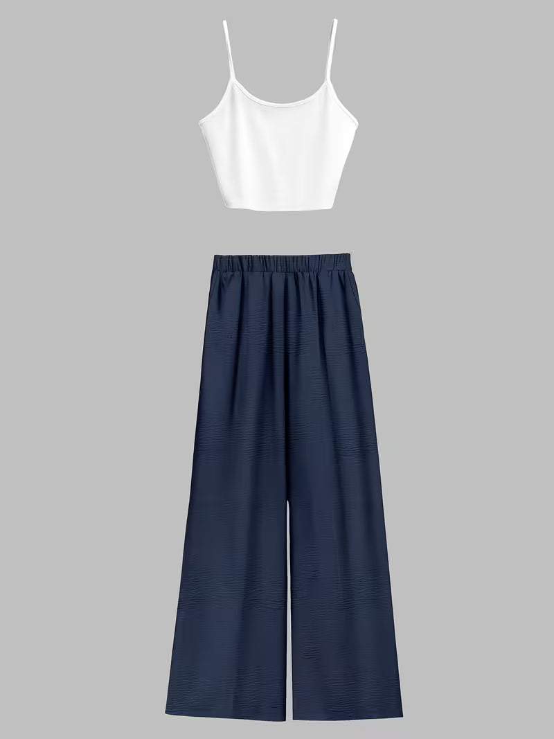 Indigo Aura Three-Piece Outfit for Women Fancy Co-ord Set