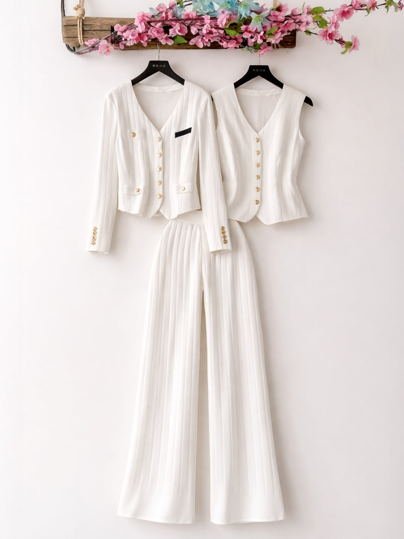 Snow White Three-Piece Outfit for Women Fancy Co-ord Set