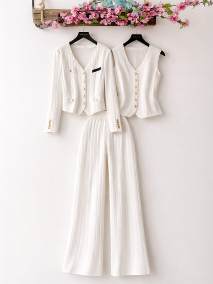 Snow White Three-Piece Outfit for Women Fancy Co-ord Set