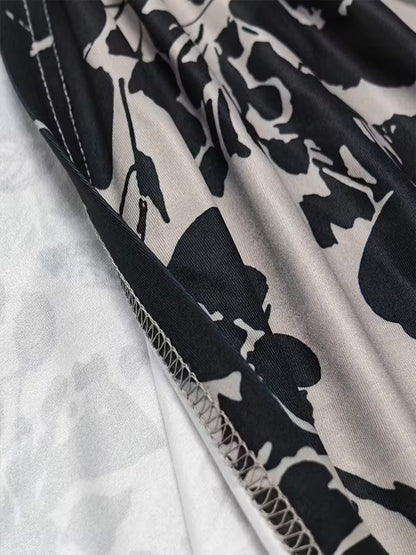 Midnight Bloom Three-Piece Outfit for Women Fancy Co-ord Set