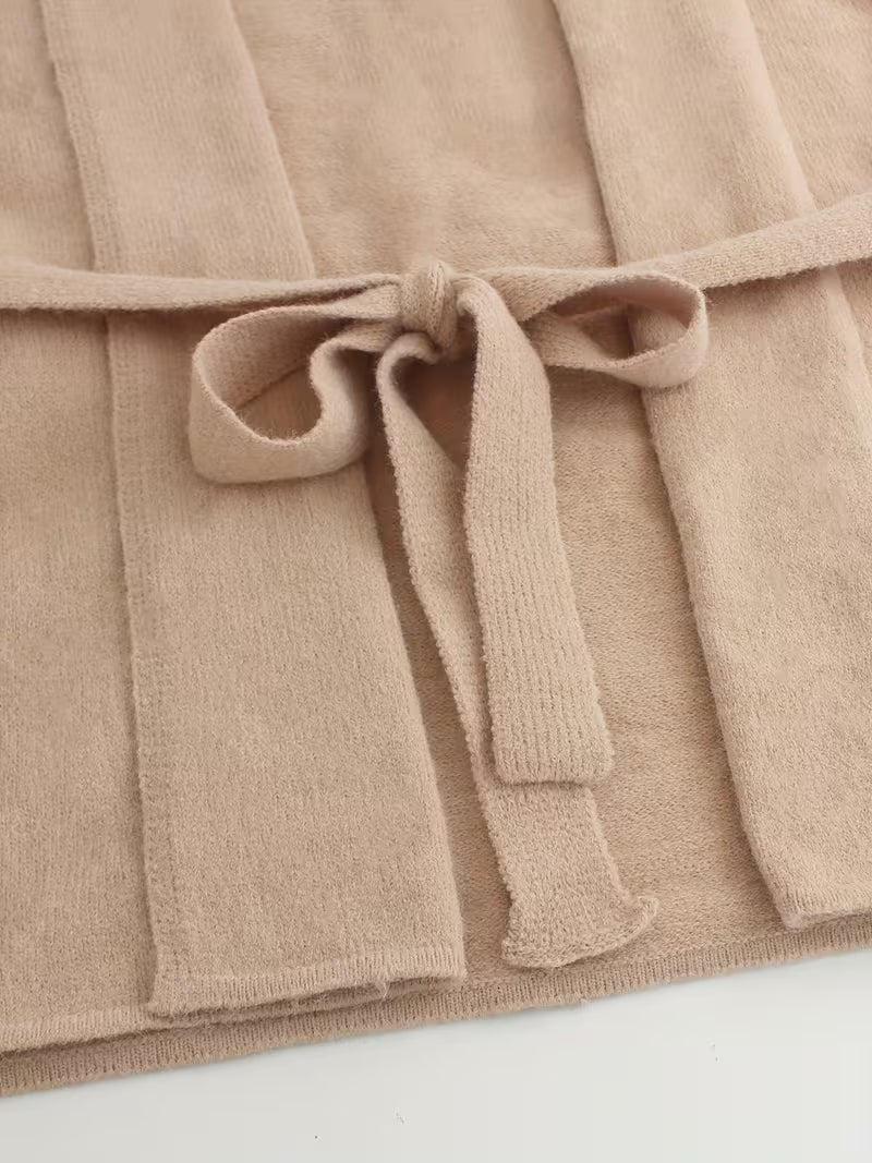 Soft Luxe Tie-Up Three-Piece Outfit for Women Fancy Co-ord Set