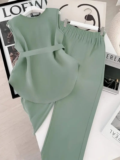 Pastel green Two-Piece Co-ord Set for Women