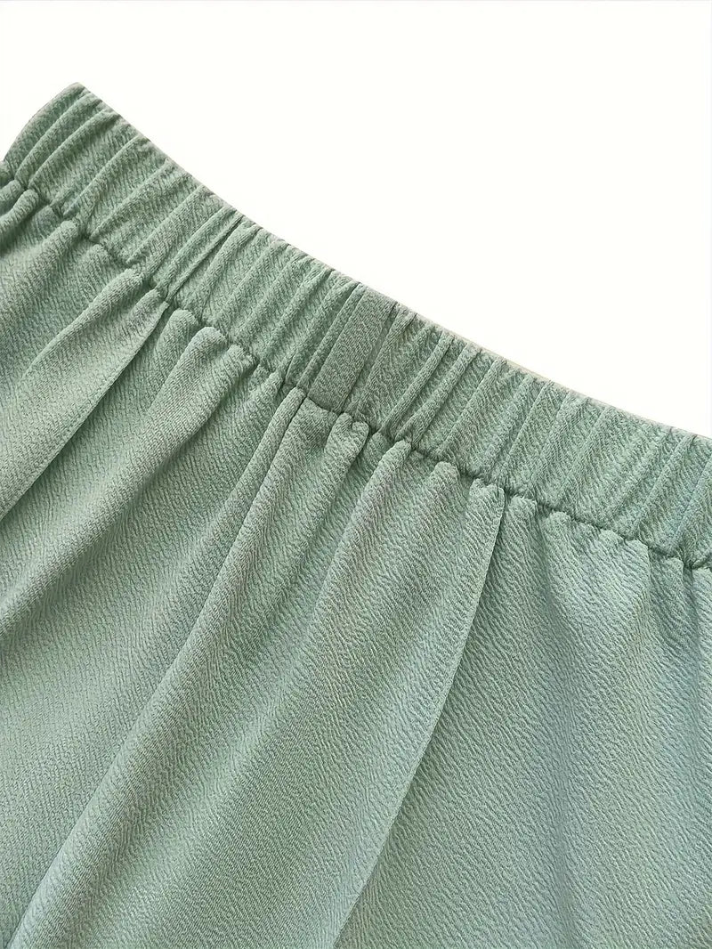 Pastel green Two-Piece Co-ord Set for Women