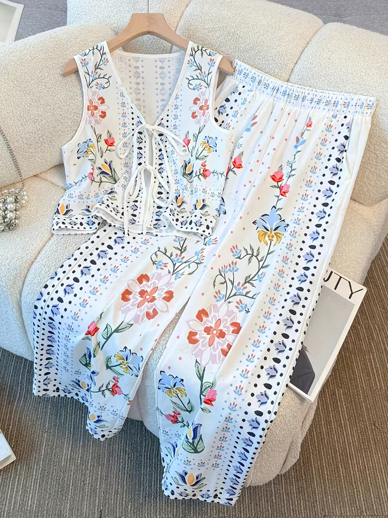 Soft white Two-Piece Co-ord Set for Women