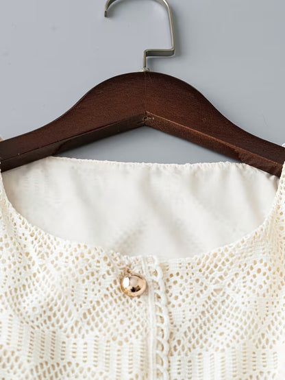 Ivory Two-Piece Co-ord Set for Women