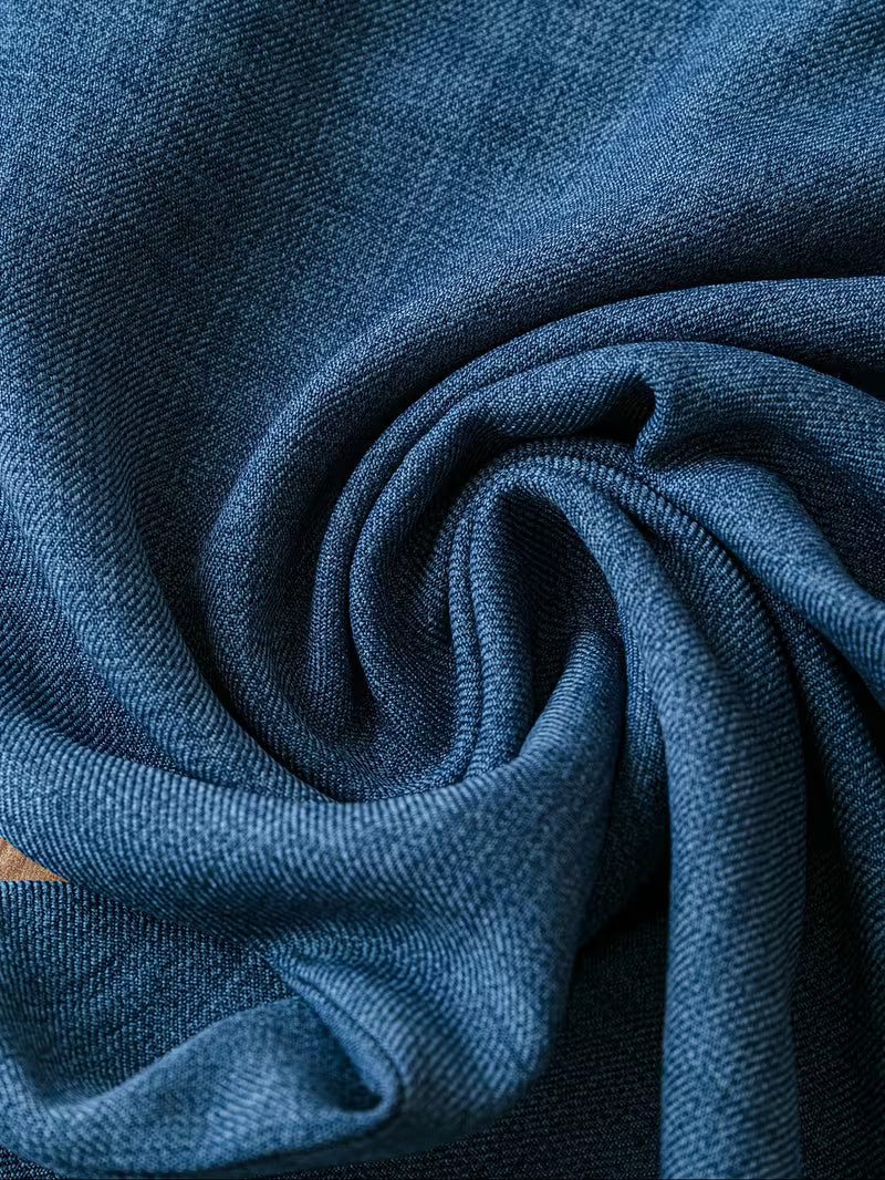 Denim Blue Two-Piece Outfit for Women Fancy Co-ord Set