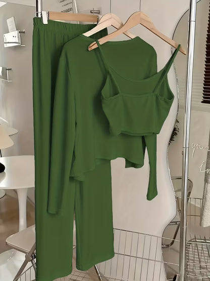 Pretty Garden Three-Piece Outfit for Women Fancy Co-ord Set