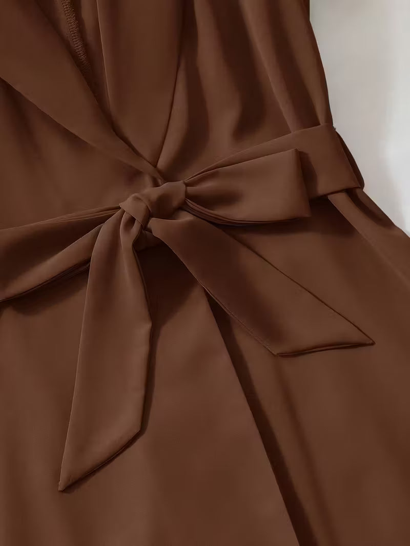 Brown Two-Piece Co-ord Set for Women